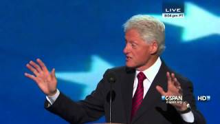 Bill Clinton speaks at the 2012 DNC CSPAN  Full Speech [upl. by Oicnoel463]