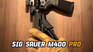 Sig Sauer M400 Pro 115 Inch AR15 ASMR [upl. by Adnilrev232]