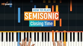 Piano Tutorial for quotClosing Timequot by Semisonic  HDpiano Part 1 [upl. by Herta]