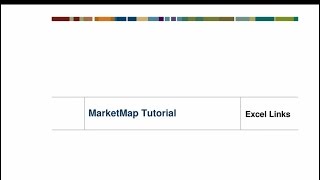 MarketMap Excel Links [upl. by Dalston]