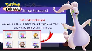 All 4 New Pokemon unite gift codes aeos coin  Pokemon unite codes new  Pokemon unite exchange code [upl. by Cirtemed]