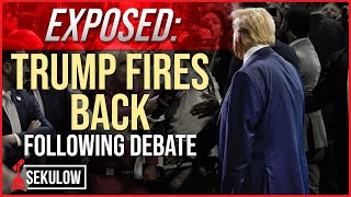 EXPOSED Trump Fires Back Following Debate [upl. by Hgieliak]