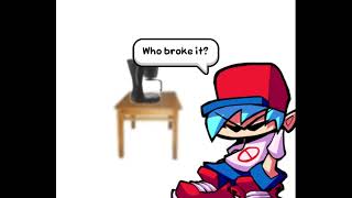 Who broke it FNF Comic [upl. by Omsoc]