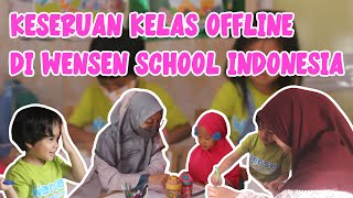 KESERUAN KELAS OFFLINE DI WENSEN SCHOOL INDONESIA 🤩✨ [upl. by Shayna629]