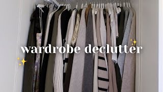 WARDROBE DECLUTTER  ORGANISING MY WINTER WARDROBE [upl. by Yelahs]