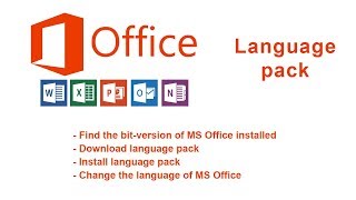 How to change the language of the MS Office programs [upl. by Neeron675]