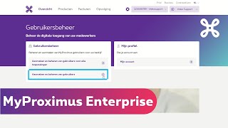 Gebruikersbeheer in MyProximus Enterprise [upl. by Vonnie]