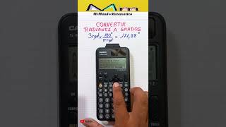 Convertir de radianes a grados en la calculadora científica fx991 LA CW [upl. by Chickie]