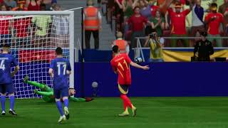 Serbie  Espagne My reactions and comments gameplay EA Sports FC 24 [upl. by Ayadahs]