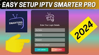 How to set up IPTV smarters pro 2024 [upl. by Roane]