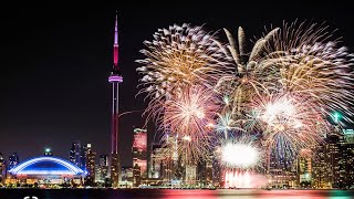 TORONTO NEW YEAR EVE 2023  CANADA  FIREWORKS [upl. by Attevroc]