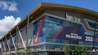 2024 Republican National Convention Exclusive Exterior Walk around at Fiserv Forum HD 4K [upl. by Latyrc989]