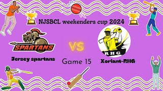 NJSBCLWeekenders Cup2024 Game 15 Jersey Spartans vs XoriantRHG on 8112024 [upl. by Remled]