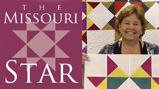 Make The Missouri Star Quilt Block with Jenny Doan of Missouri Star Video Tutorial [upl. by Corrie743]