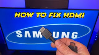 SAMSUNG TV  How to Fix HDMI No Signal Error Problem [upl. by Aiksas]