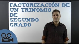 Factorización de un trinomio de segundo grado [upl. by Eselahc]