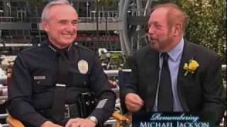 LAPD Chief Bratton Producer Erlich Comment on MJ Memorial [upl. by Suoiradal]