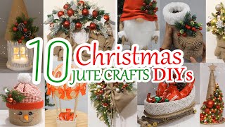 10 Cheap amp Beautiful DIY Jute Christmas Decorations Ideas at Home 2024 [upl. by Ennire144]