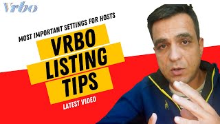 VRBO Listing Tips  Most Important Settings Hosts Need to Know [upl. by Cati]