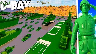 Largest Green Army Men DDAY BEACH INVASION Ever [upl. by Alyam]