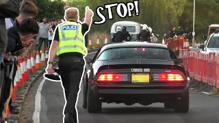 Excitable Crowd CHEER for Custom Cars  Police Not Happy [upl. by Cicero]