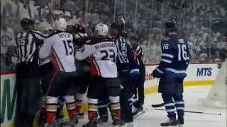 Gotta See It Byfuglien suckerpunches Perry after goal [upl. by Calvert241]