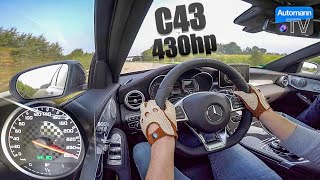 2018 MercedesAMG C43 430hp  0273 kmh acceleration 60FPS [upl. by Bernice338]