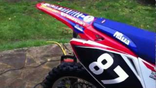 Insane backfiring and popping from CRF250r [upl. by Dugaid]