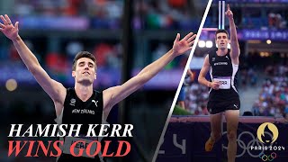 Hamish Kerr Wins Mens High Jump Gold in JumpOff Shelby Mcewen Silver Mutaz Essa Barshim Bronze [upl. by Conlen]