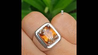 Batu Permata Natural Sherry Topaz Brazil Top Luster 849 Ct MRI Lab Memo [upl. by Dorran]