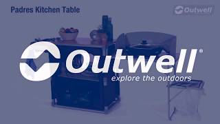 Outwell Padres Kitchen Table With Bamboo Table Top amp Side Unit [upl. by Iralav]