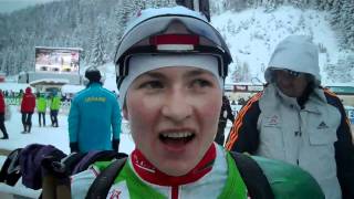 Darya Domracheva  3rd in Hochfilzen Pursuit [upl. by Colligan492]