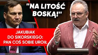 quotObrabia pan cztery litery RPquot Ostra reakcja Jakubiaka na exposé Sikorskiego [upl. by Yenruoj]