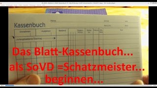 W0244 BlattKassenbuch 01 Buchführung SoVD Schatzmeister [upl. by Suirrad]