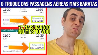 O TRUQUE DAS PASSAGENS AÉREAS BARATAS [upl. by Annoek453]