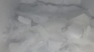 defrosted freezer frostcleaning it upeating ice slabsrequested video😊 [upl. by Stiegler]