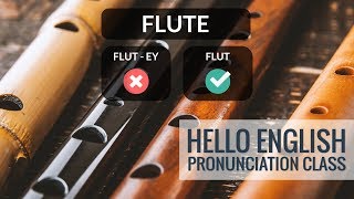 How to say Violin Flute Saxophone etc Hello English Pronunciation Class 51 [upl. by Eednak487]