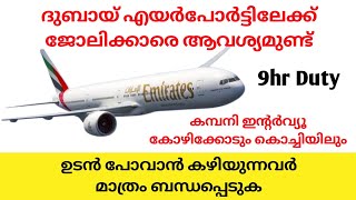 Dubai Airport Jobs Malayalam  Job Vacancy in Logistics Company  Gulf Jobs Malayalam  Airport Jobs [upl. by Adnuhsed]