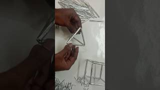 Tetrahedron making with Aluminium Food Container or Aluminium Foil diy aluminium shorts [upl. by Kyne]