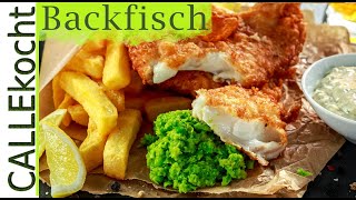 Backfisch mit Pommes oder quotFish amp Chipsquot ganz einfach selber machen [upl. by Sethrida298]