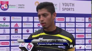 RFYS Pune College Boys  Garware College Of Commerce Player Interview [upl. by Aneeuq421]