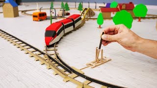 DIY Incredible Railway with Train Track Changes [upl. by Sinnard]