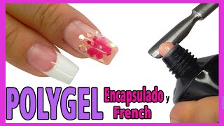 Como hacer Uñas de Polygel ENCAPSULADO y FRENCH 🥰 con Moldes Dual🤩 [upl. by Notsruht]