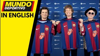 INCREDIBLE advert for El Clásico FC BARCELONA x ROLLING STONES shirt [upl. by Ed]