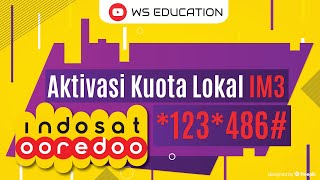 Aktivasi Kuota Lokal Indosat IM3 Ooredoo  123486 [upl. by Ihp]