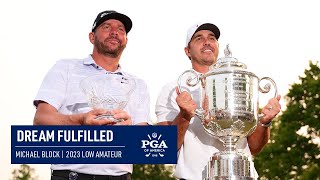 Michael Blocks Fairytale of New York  2023 PGA Championship [upl. by Montana]