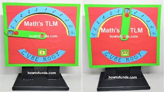 maths working model cube root  tlm  diy  howtofunda craftpiller [upl. by Clifton]