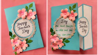 DIY  Happy Teachers Day Card  Teacher’s Day Card  Greetings Card for Teachers Day [upl. by Akit]