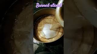 Burnt Utensils Cleaning without hard work by using Soda amp Vim liquid boiling YouTube shorts 👌👌👌💯 [upl. by Malloy]