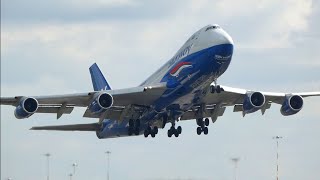 Fully Loaded Boeing 747 Growling Take Off with RB211s [upl. by Thevenot206]